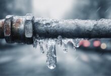 Замерзшие трубы водоснабжения зимой