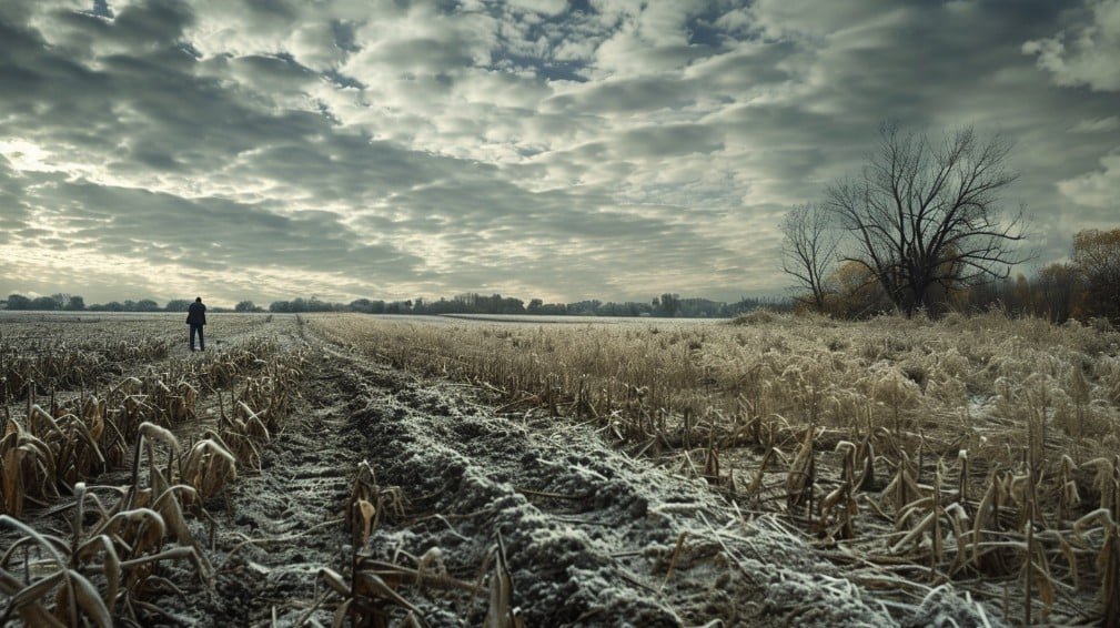 Повреждённые после мороза растения