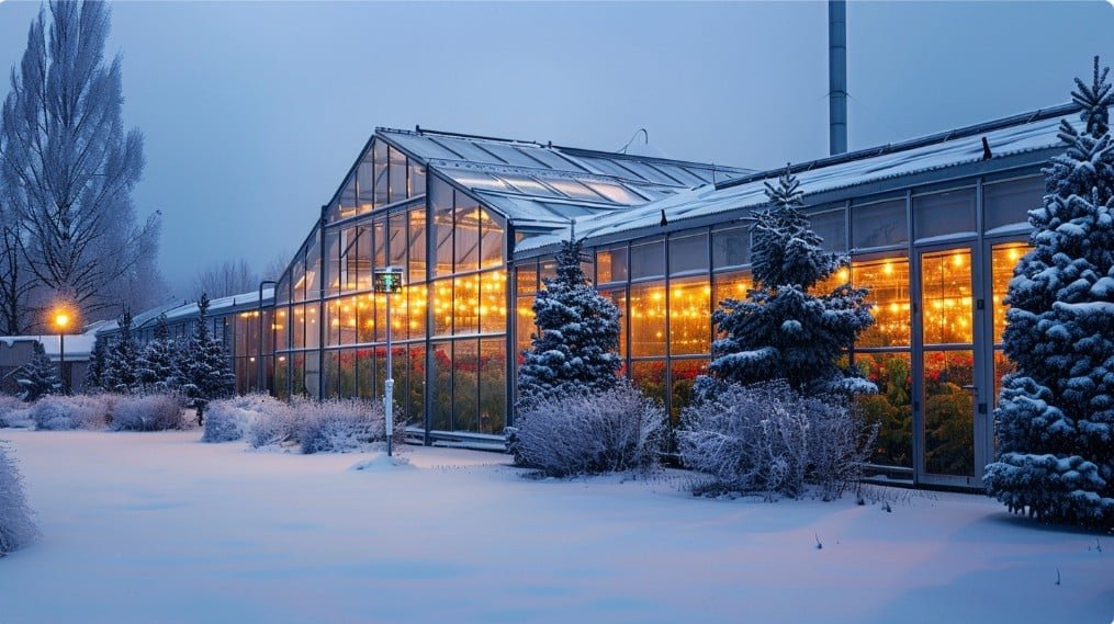 Умная теплица зимой