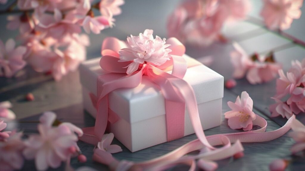 Романтичний подарунок для жінки у красивій коробці з квітами