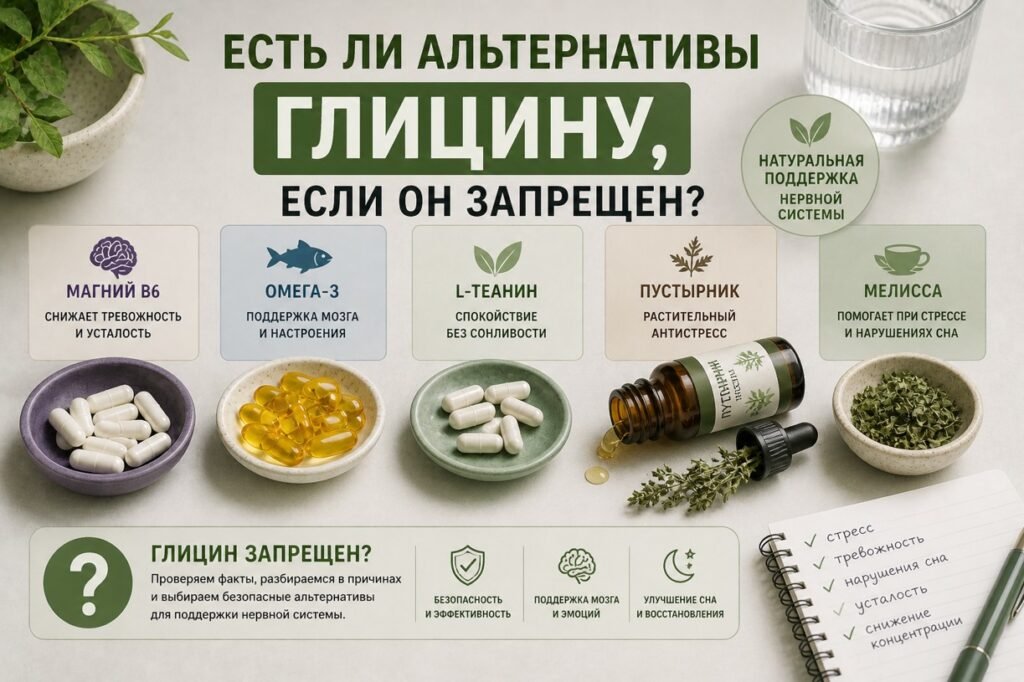Почему запретили глицин: причины, мифы и реальность 5 Почему запретили глицин и какие есть альтернативы при стрессе и тревожности