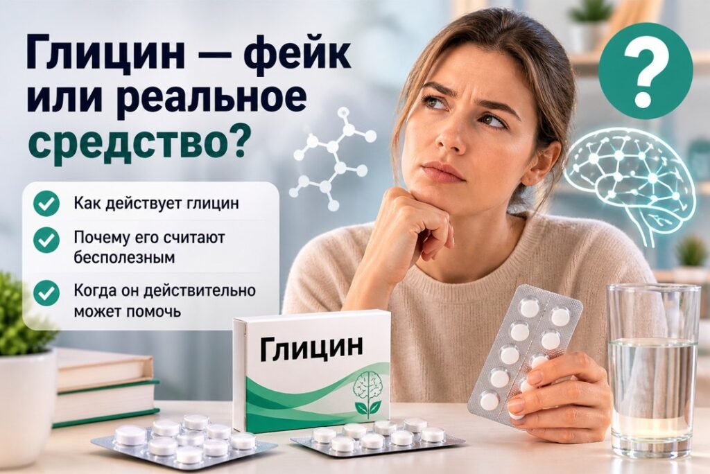 Глицин таблетки — состав, действие и эффективность препарата