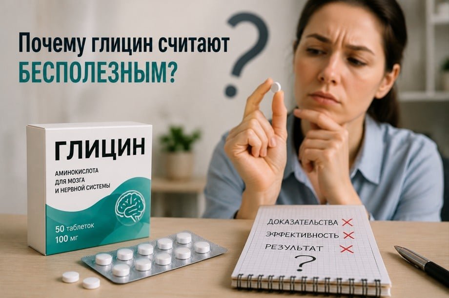 Почему глицин считают бесполезным — разбор эффективности препарата и мнения врачей
