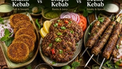 Shami Kebab vs Chapli Kebab vs Seekh Kebab: How They Differ 13 Shami kebab compared with chapli kebab and seekh kebab
