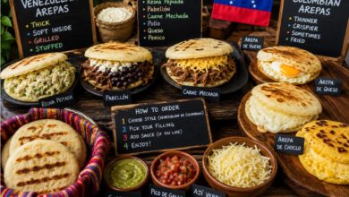 Arepas: Fillings, Regional Variations and How to Order Them 13 Venezuelan and Colombian arepas with reina pepiada, pabellón, shredded beef, cheese, egg and sweet corn fillings