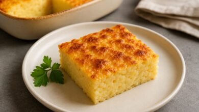 How to Store and Reheat Sonso de Yuca Without Drying It Out 7 Reheated sonso de yuca with a golden cheese crust and soft cassava center