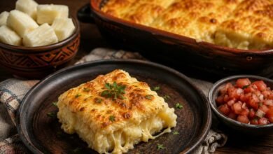 What Does Sonso de Yuca Taste Like? Flavor, Texture and the Best Ways to Eat It 7 Baked sonso de yuca with a golden cheese crust and soft cassava center