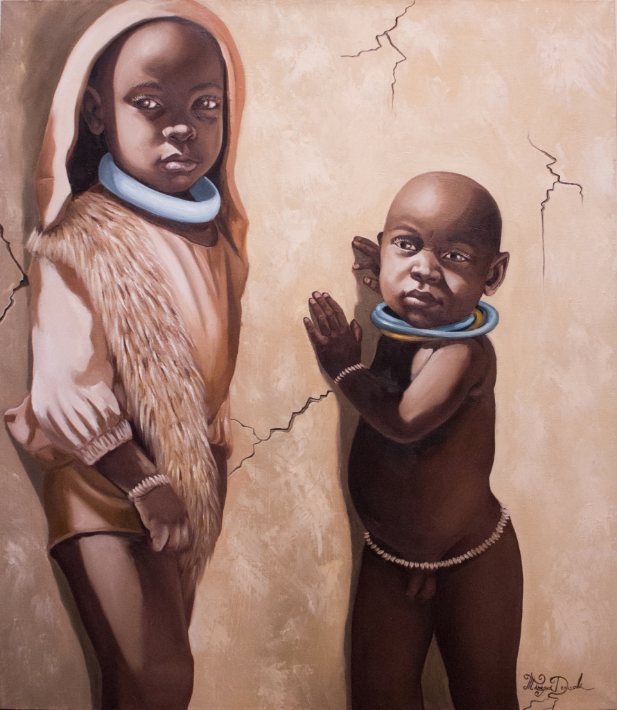"Miri Tribe" 80x70cm (oil on canvas) Татьяна Денисова